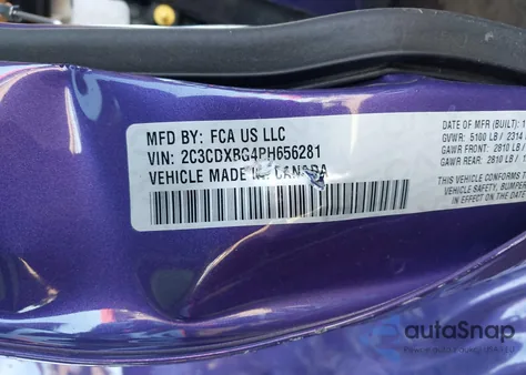 2023 Dodge Charger Sxt from USA, damaged, VIN 2C3CDXBG4PH656281